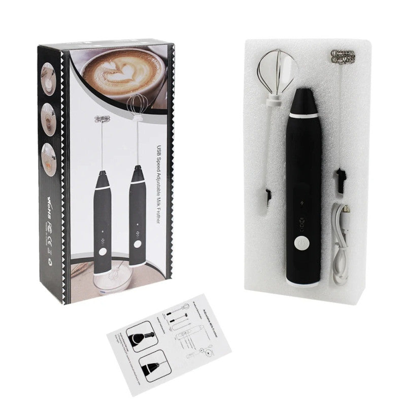 2 In 1 Rechargeable Coffee Beater and Egg Mixer and Milk Frother
