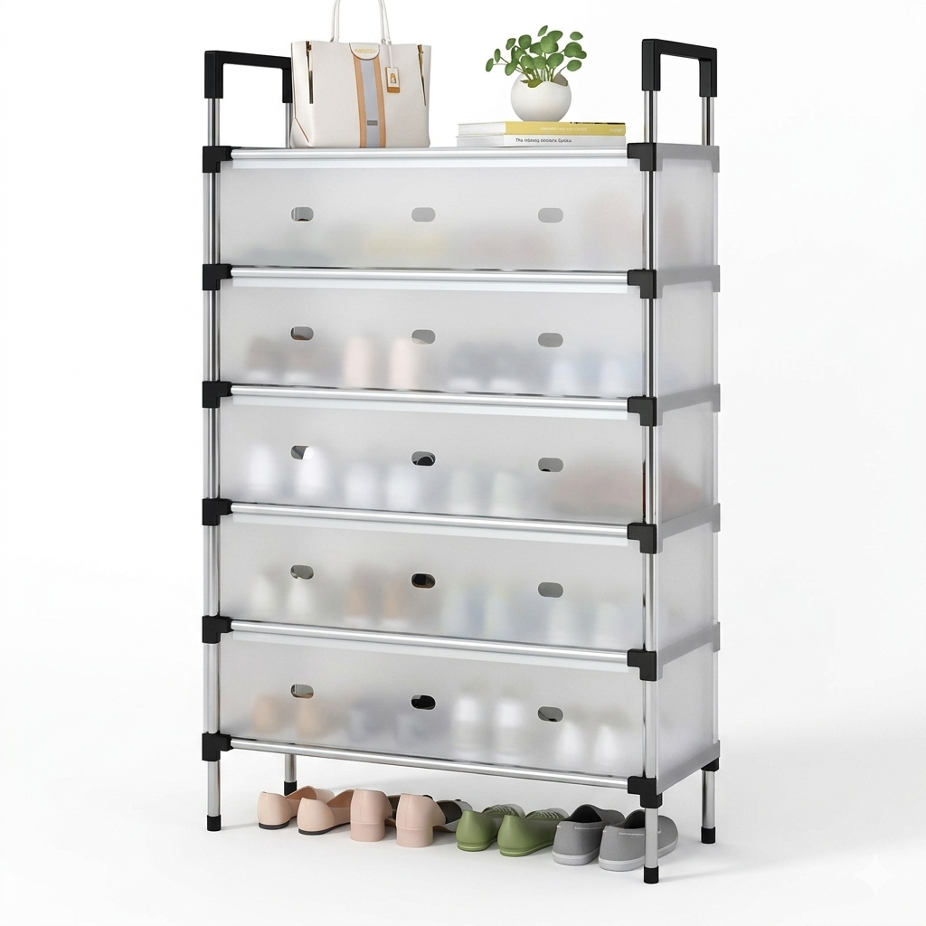 ShoeVault™ 6-Layer Shoe Rack Organizer with Cover