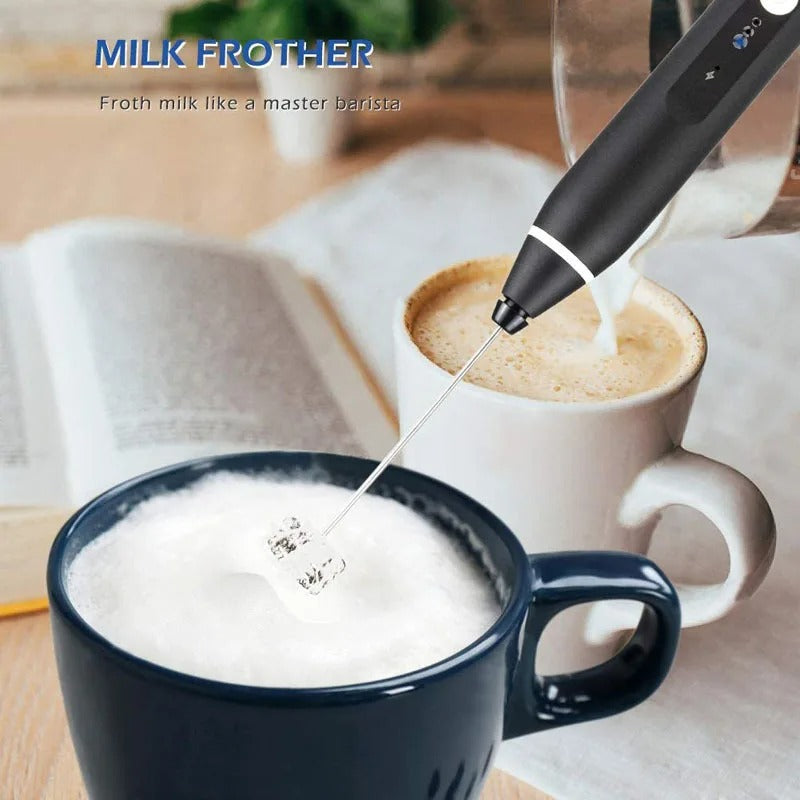 2 In 1 Rechargeable Coffee Beater and Egg Mixer and Milk Frother