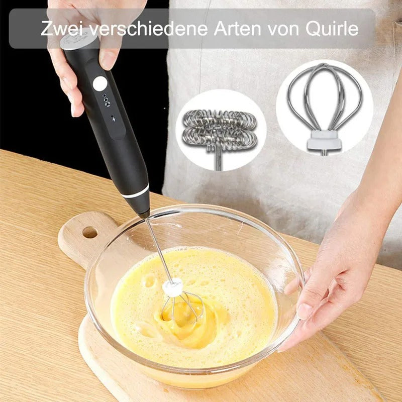 2 In 1 Rechargeable Coffee Beater and Egg Mixer and Milk Frother