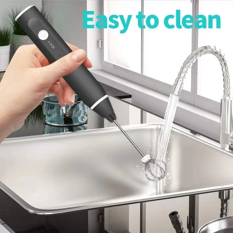 2 In 1 Rechargeable Coffee Beater and Egg Mixer and Milk Frother