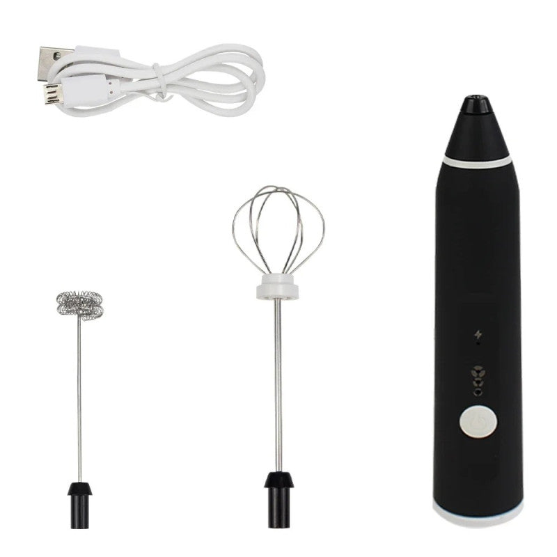 2 In 1 Rechargeable Coffee Beater and Egg Mixer and Milk Frother