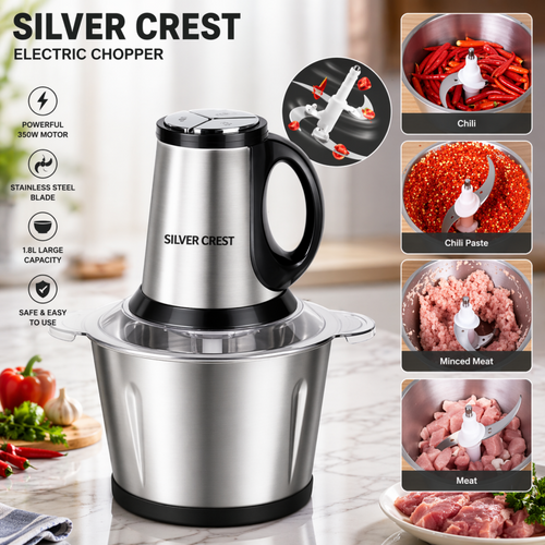 Meat Grinder Chopper 3L,Electric Stainless Steel Meat Chopper, High-quality Household Grinder Chopper Blender