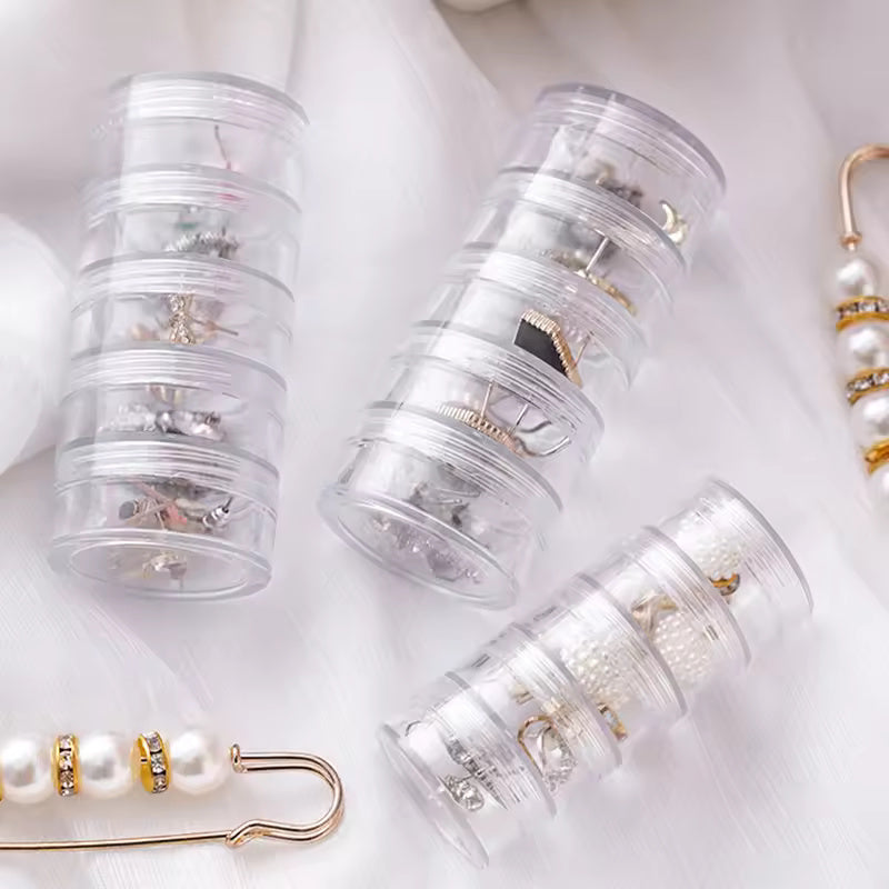 5 Layers mini Stackable Round Jewelry Organizer