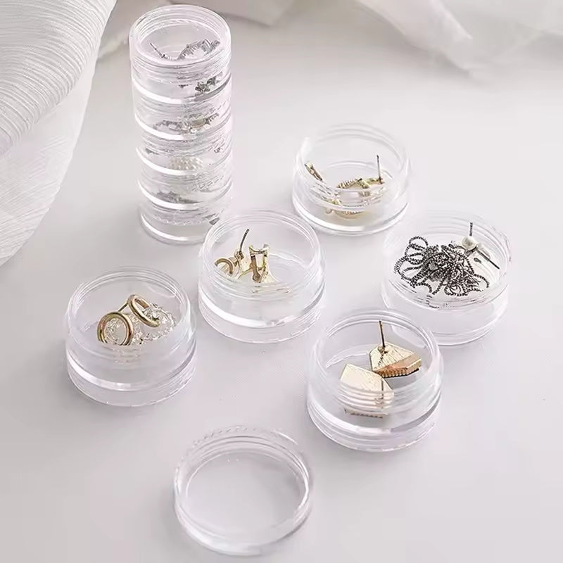 5 Layers mini Stackable Round Jewelry Organizer