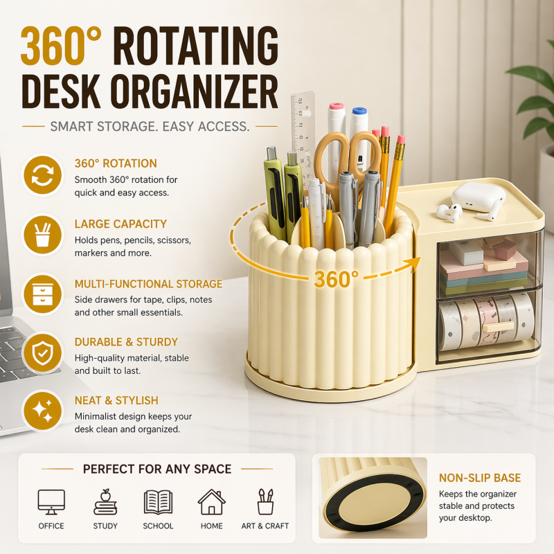 Rotating Desk Organizer