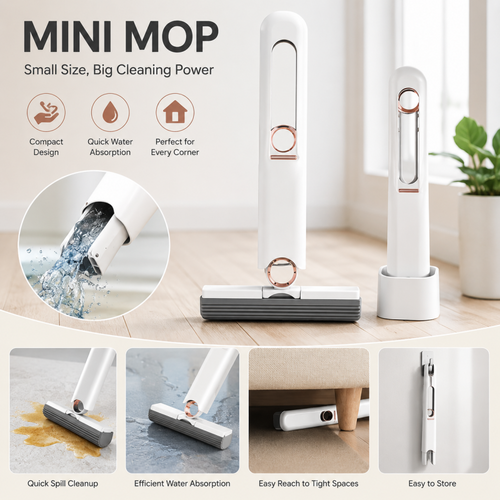 Portable mini mop self squeeze Mini mop