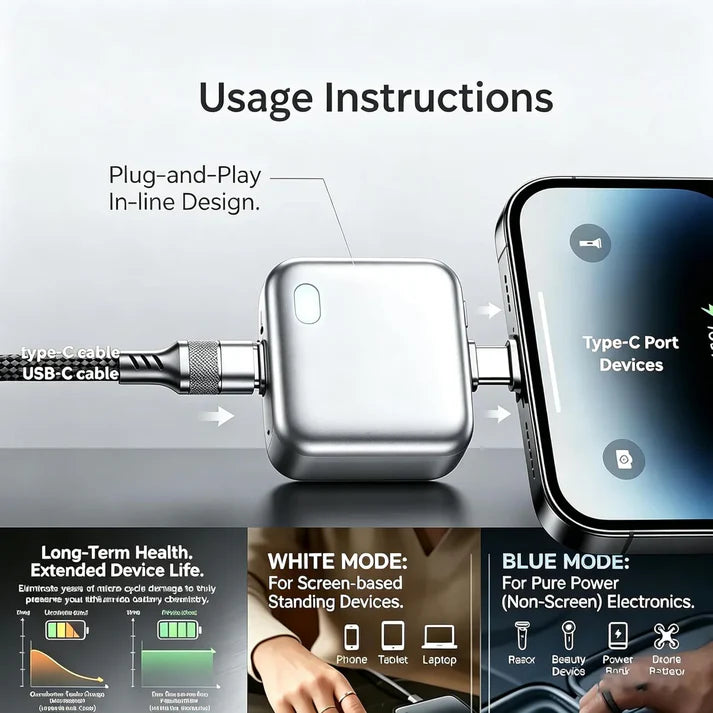 Smart Power Auto Disconnector – Type-C Charging Cut-Off Protector