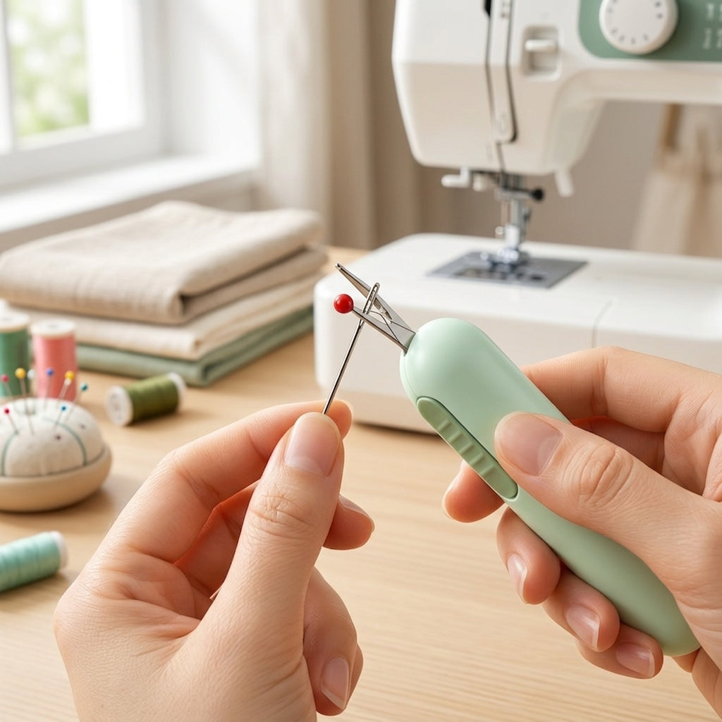 ThreadEase™ Automatic Needle Threading Device for Sewing & Embroidery