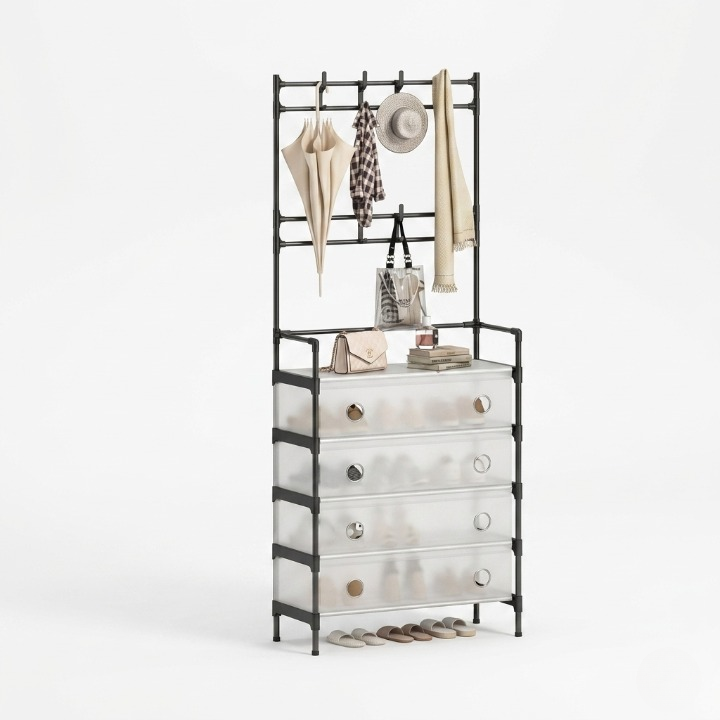 SpaceRack™ Multi-Functional Storage Rack with Dust Cover