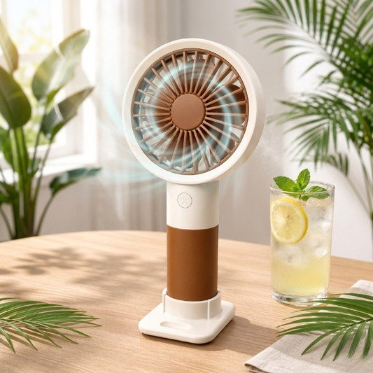 BreezePod™ Rechargeable Mini Fan with Mobile Stand