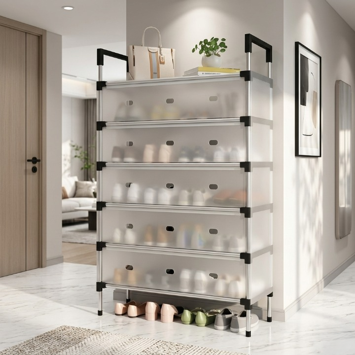 ShoeVault™ 6-Layer Shoe Rack Organizer with Cover