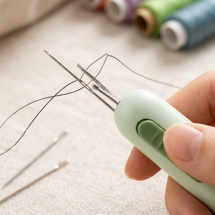 ThreadEase™ Automatic Needle Threading Device for Sewing & Embroidery