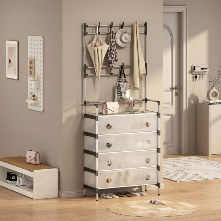 SpaceRack™ Multi-Functional Storage Rack with Dust Cover